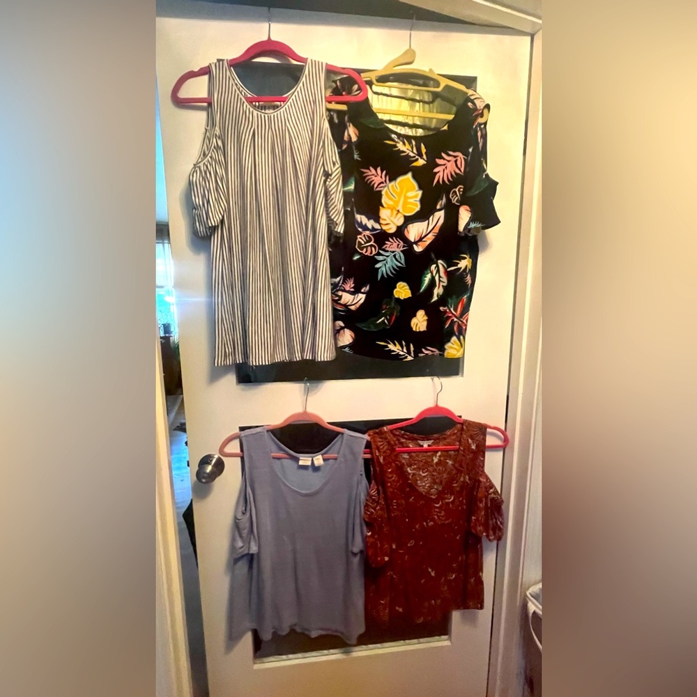 Four cold shoulder summer tops
